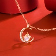 Korean version of hibiscus stone zodiac pendant diamond necklace pendant fashion accessoriespicture31